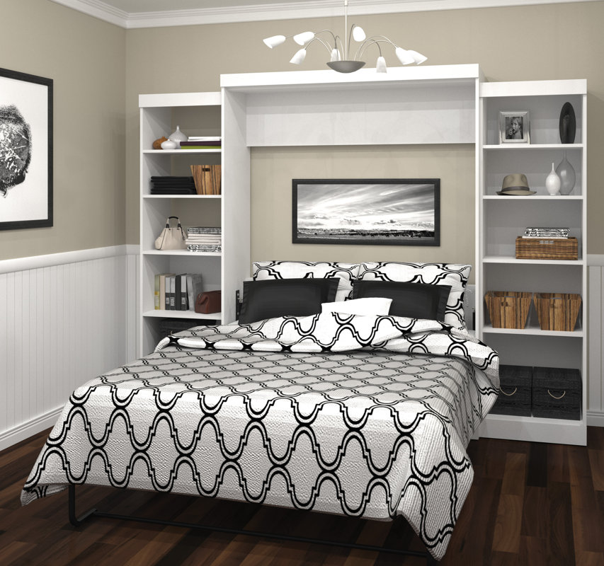 Jordan Queen Storage Murphy Bed & Reviews Birch Lane